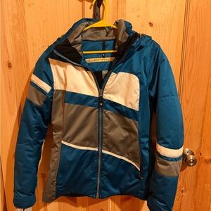 Obermeyer Women's Blue and Gray Ski Jacket